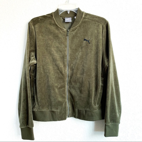 Puma Jackets & Blazers - Puma Velour Track Jacket NWT